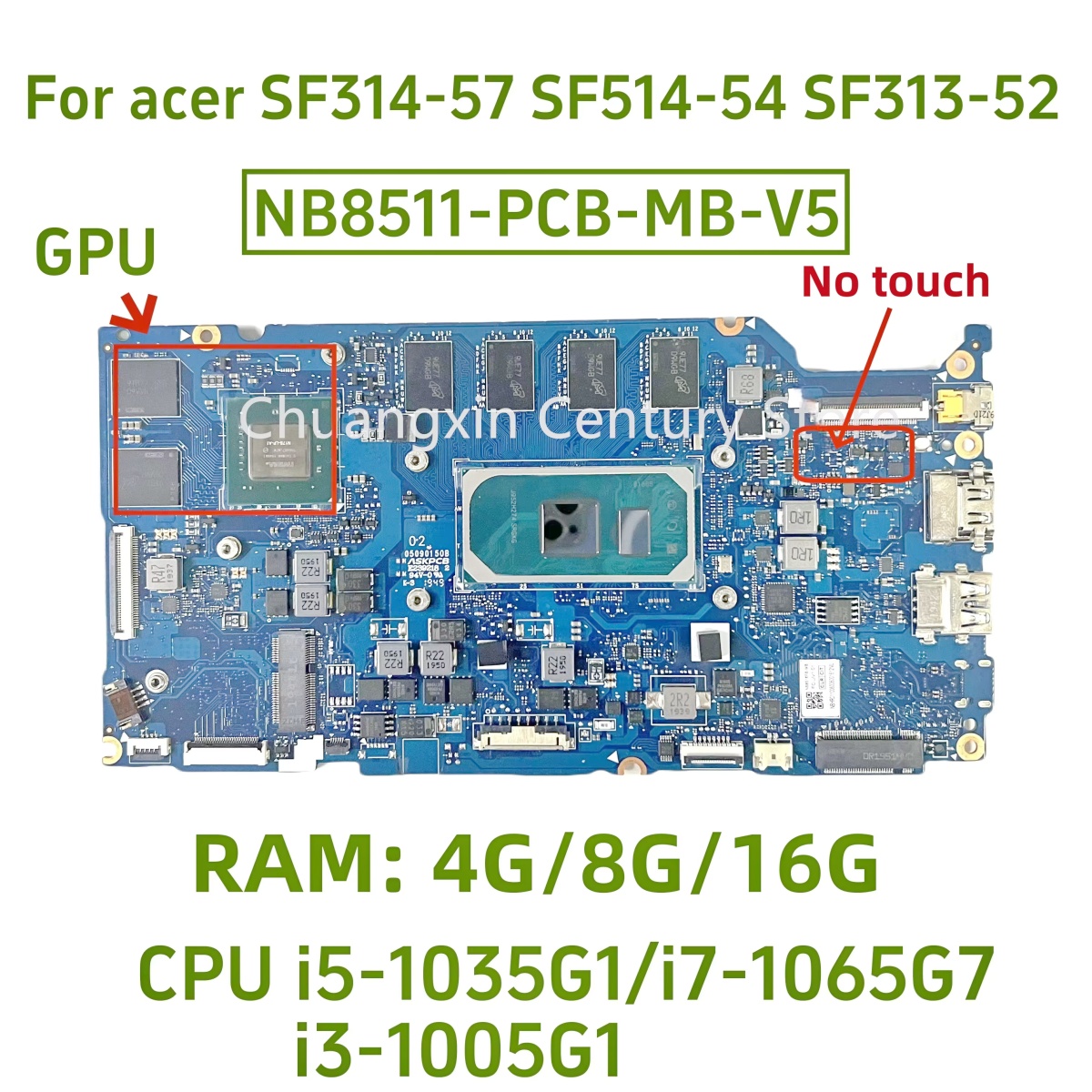 Ddr4 8Gb - NB8511-PCB-MB-V4/V5 scheda madre per Acer Swift