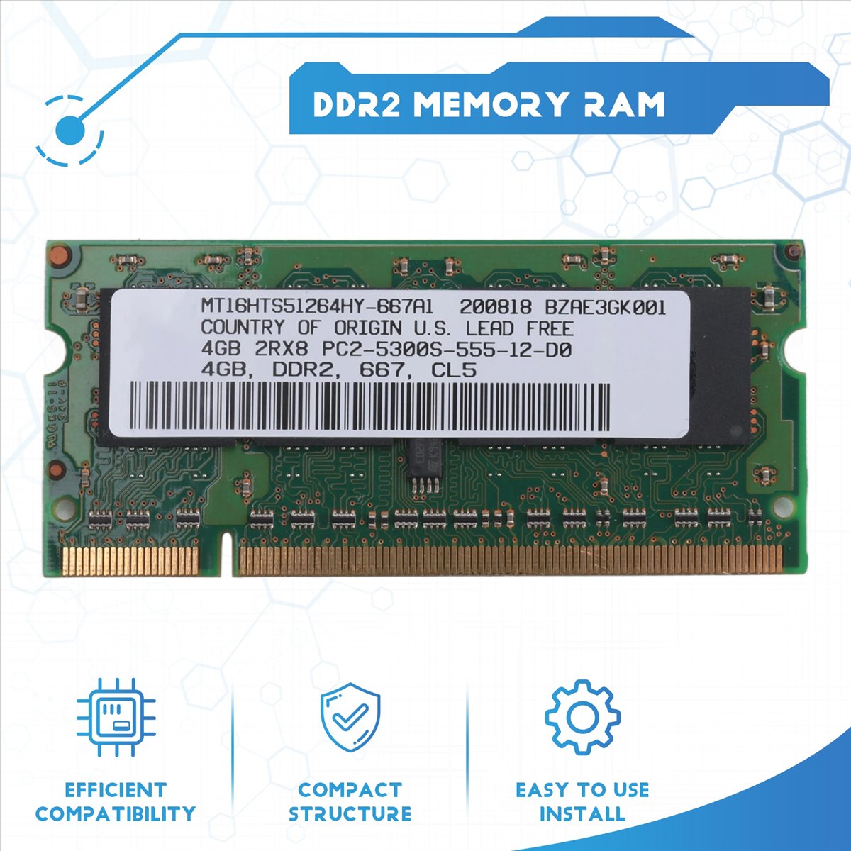 ABAN DDR2 4GB Memoria RAM per  - Ddr2 Ram recensione e prezzo