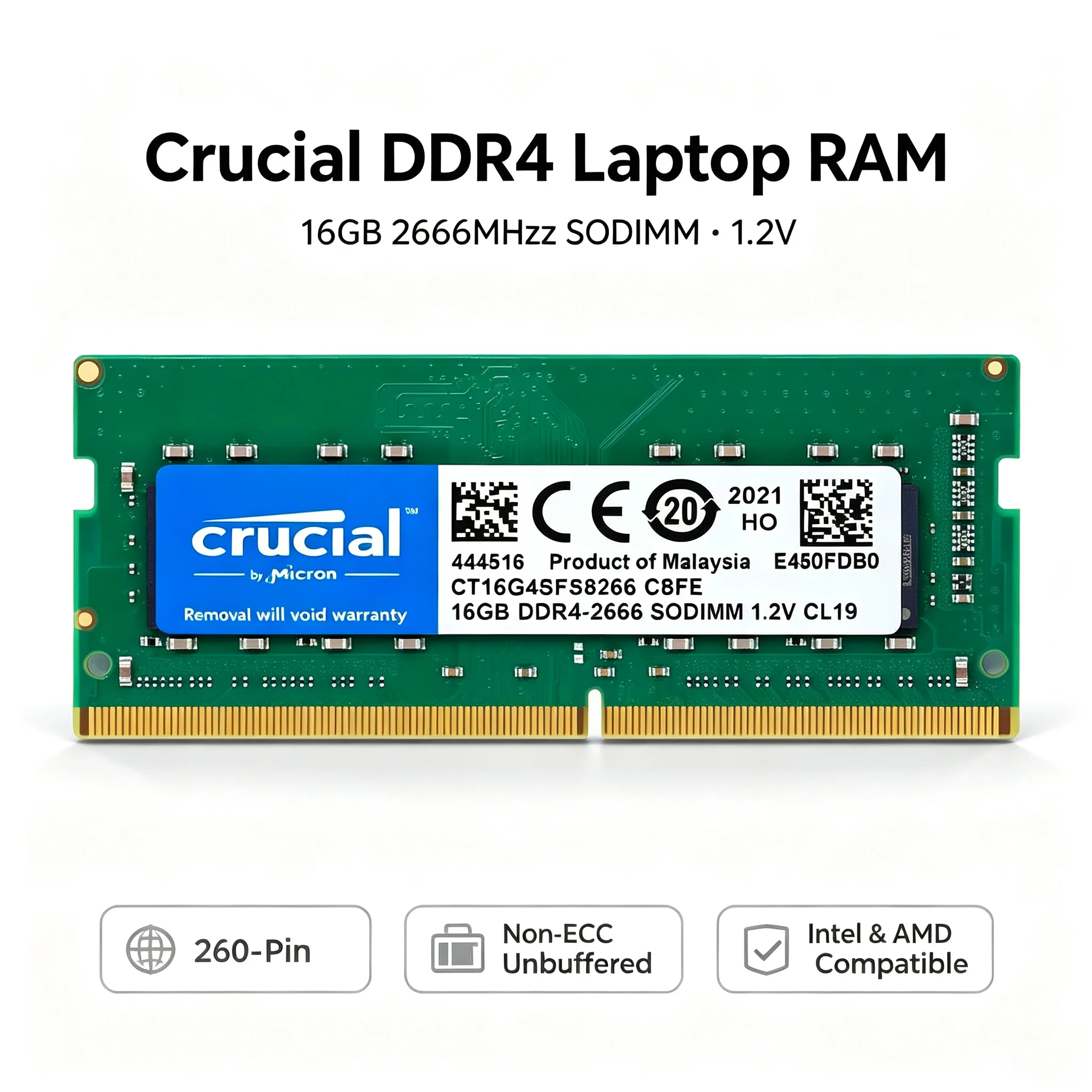 Cruciale 1PCS/2PCS RAM DDR4 pe - Ddr4 2400Mhz recensione e prezzo