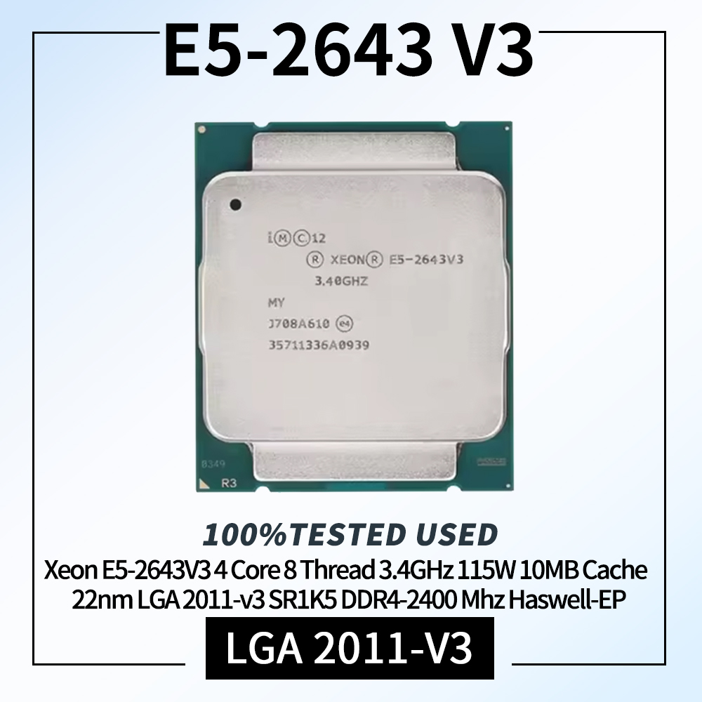 Xeon E5-2643V3 4 Core 8 Thread - Ddr4 2400Mhz recensione e prezzo