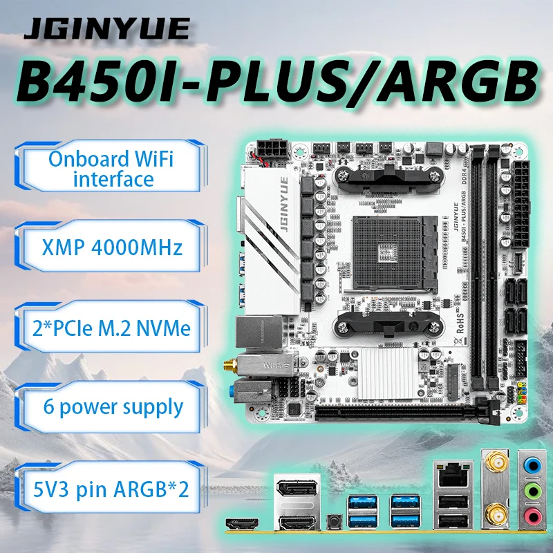 Set Scheda Madre JGINYUE B450  - Ddr4 3200Mhz recensione e prezzo