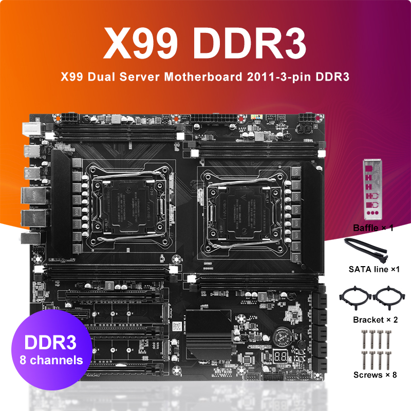 Scheda madre CPU X99 a doppio  - Ecc Ram Server recensione e prezzo